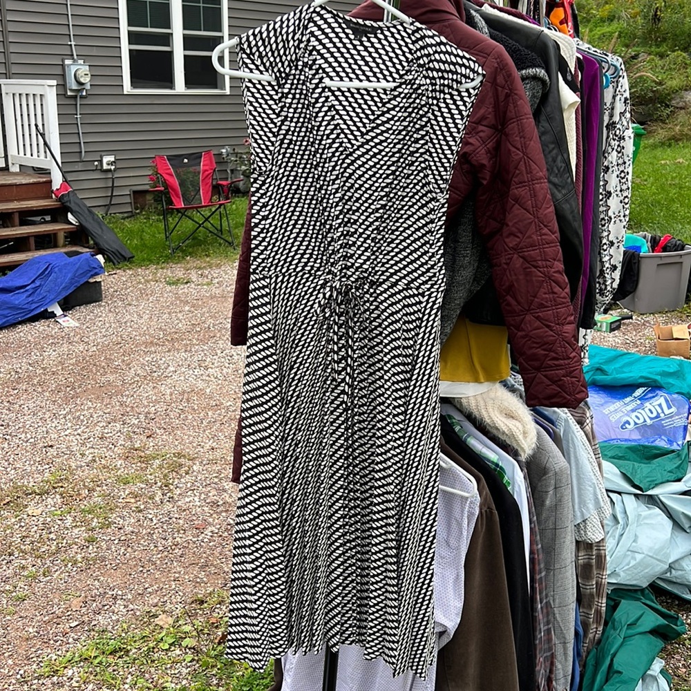 Black and white dress